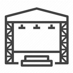 Espacios para entretenimiento/escenarios